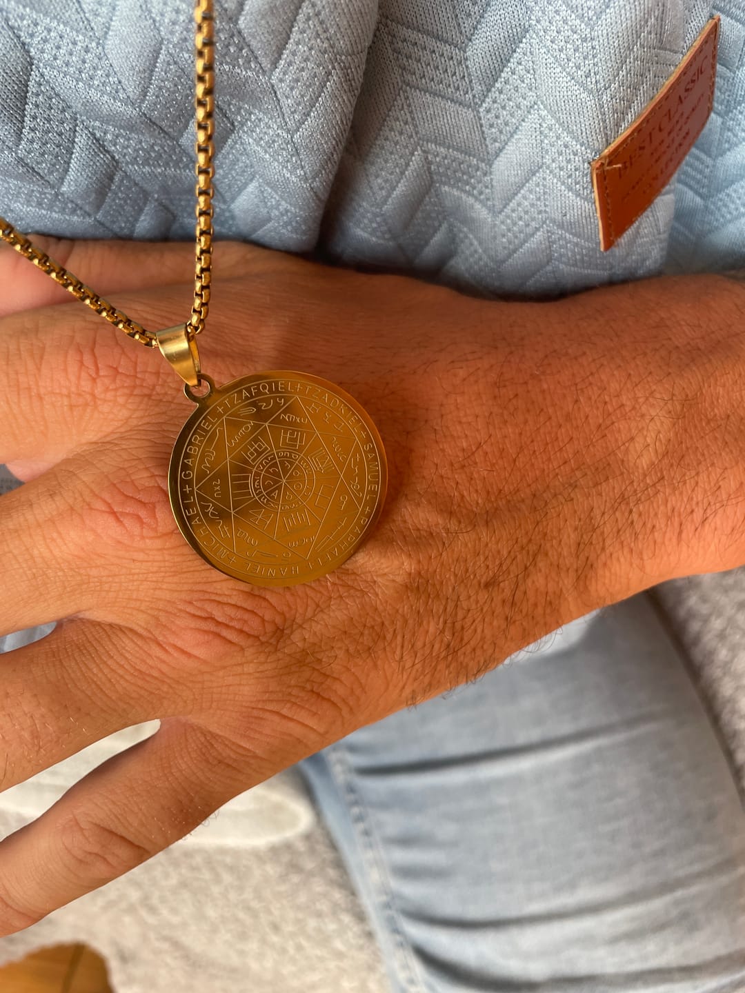Customer photo review of Pendentif Sceau des 7 Archanges