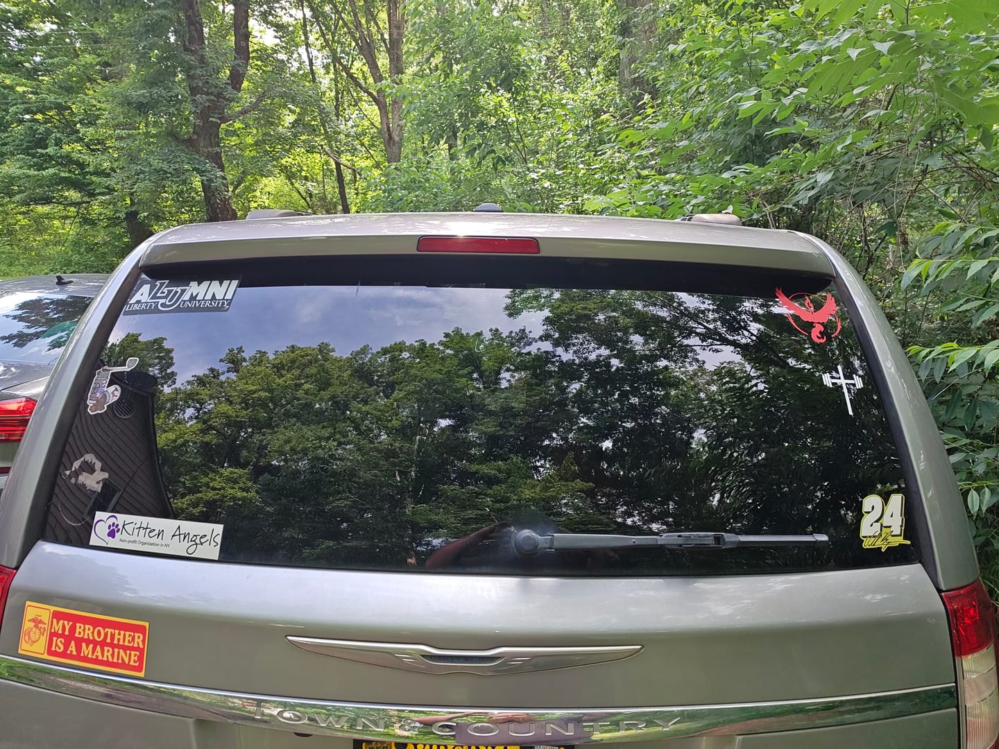 Customer photo review of Laptop and Car Decals