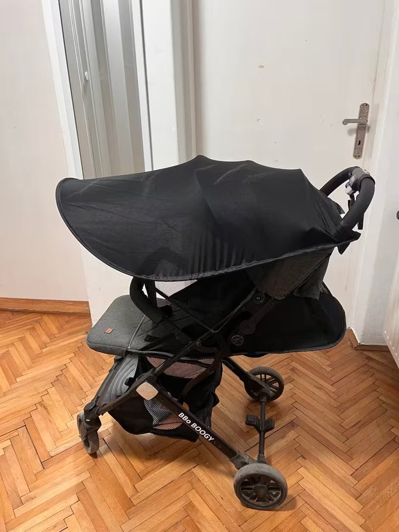 Customer photo review of Sonnenschutz Kinderwagen | Kühler Schatten unterwegs
