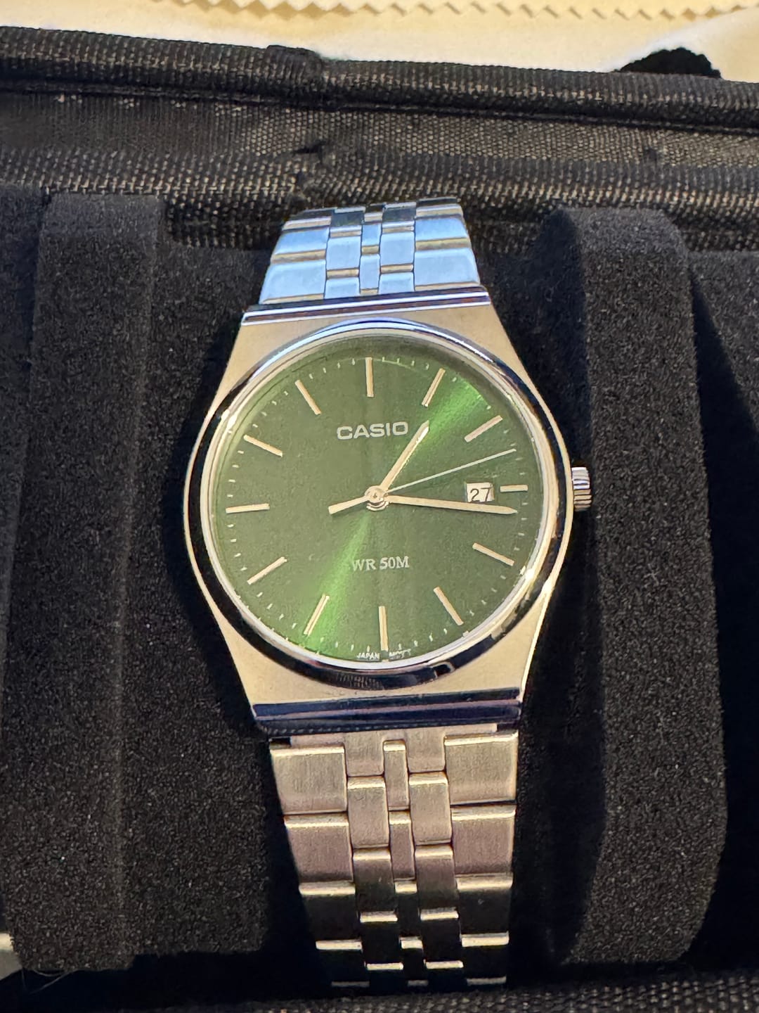Customer photo review of Reloj Casio Análogo MTP-B145D-3AV Verde 35mm
