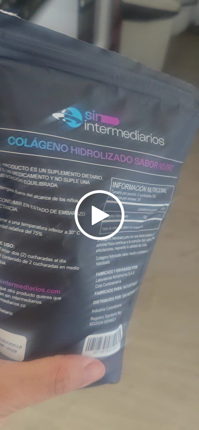 Customer video review of Colágeno Hidrolizado