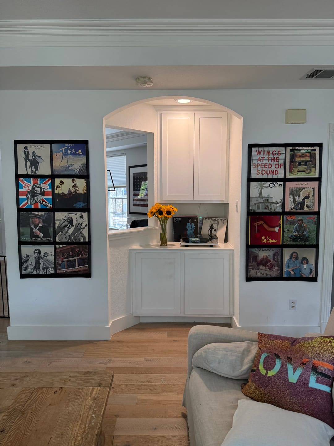 Customer photo review of 12" Vinyl Record Display Frame - LP Wall Storage