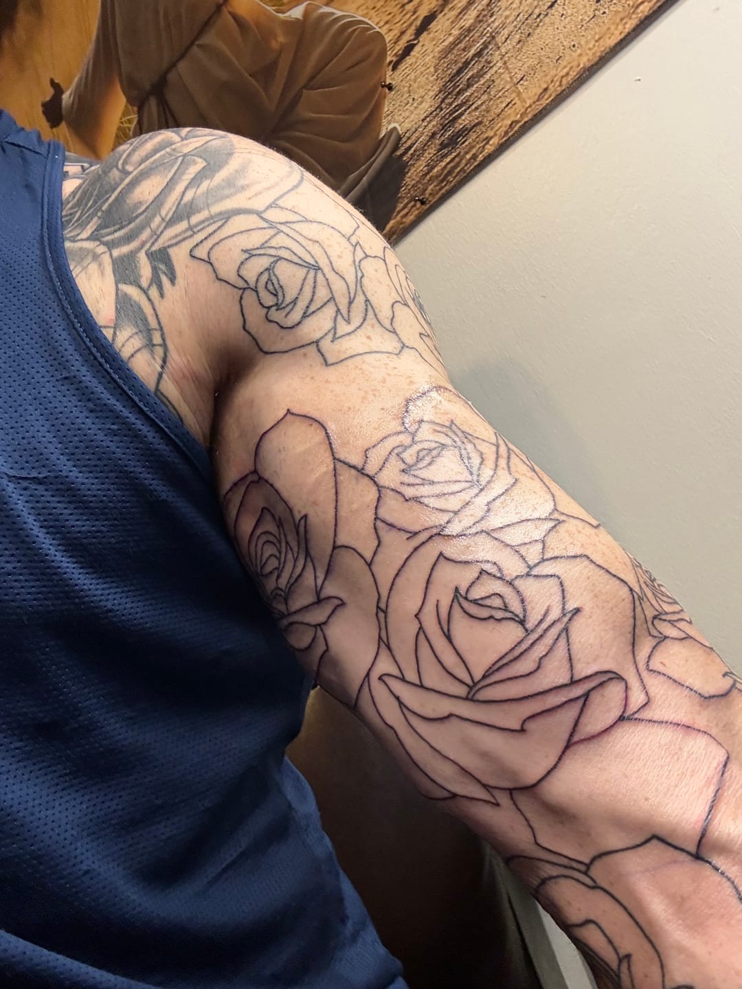 Customer photo review of Painless Tattoo Numbing Cream