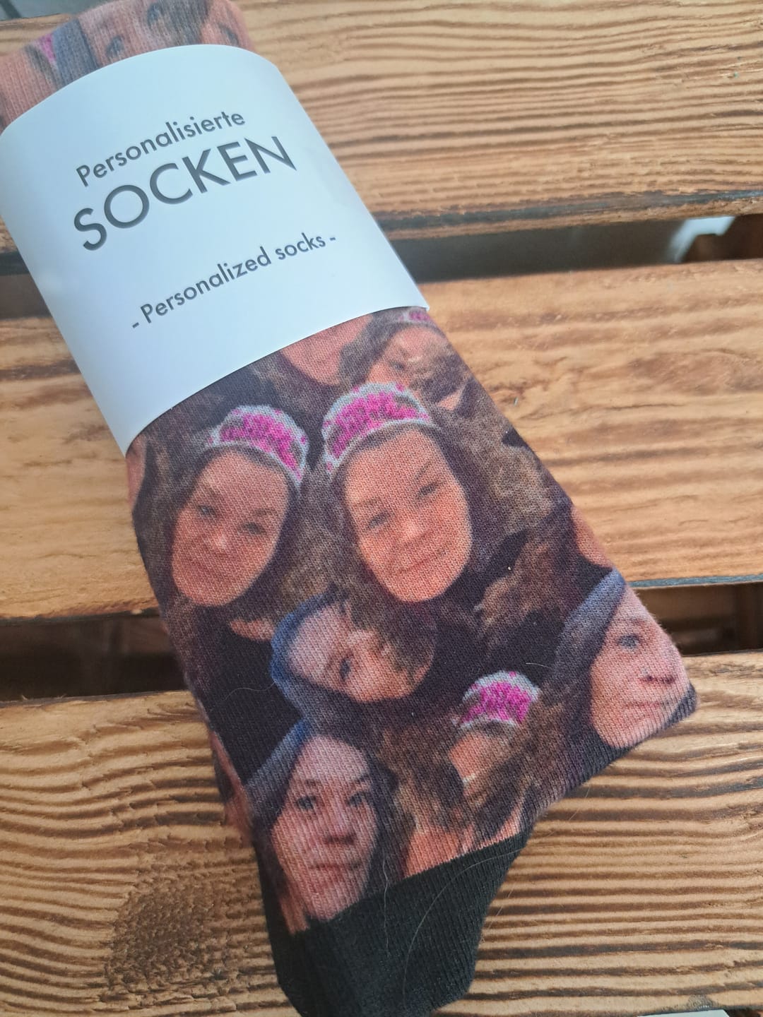 Customer photo review of Deine Socken - Personalisierte Socken mit Foto-Upload