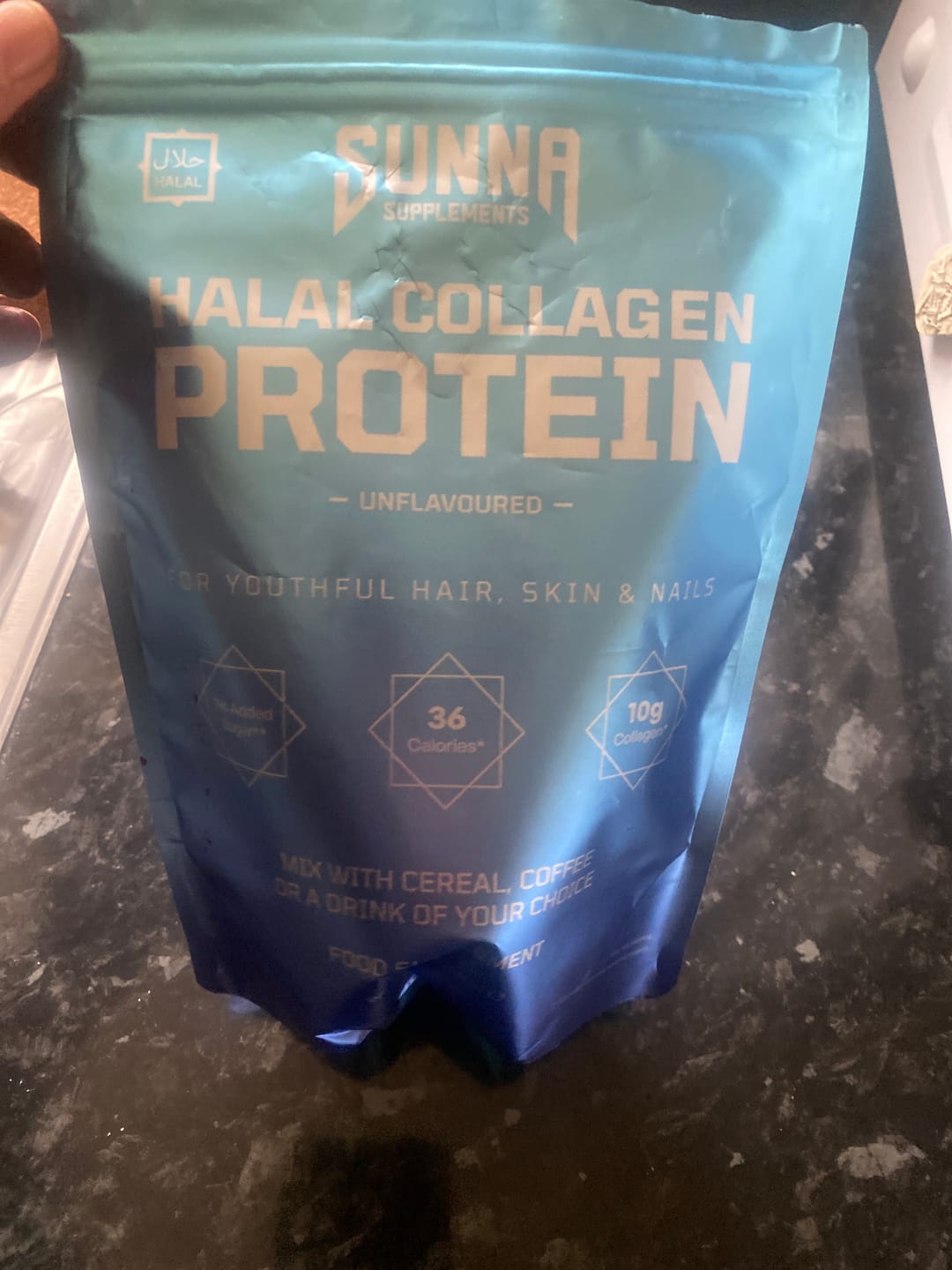 Customer photo review of Halal Collagen Protein