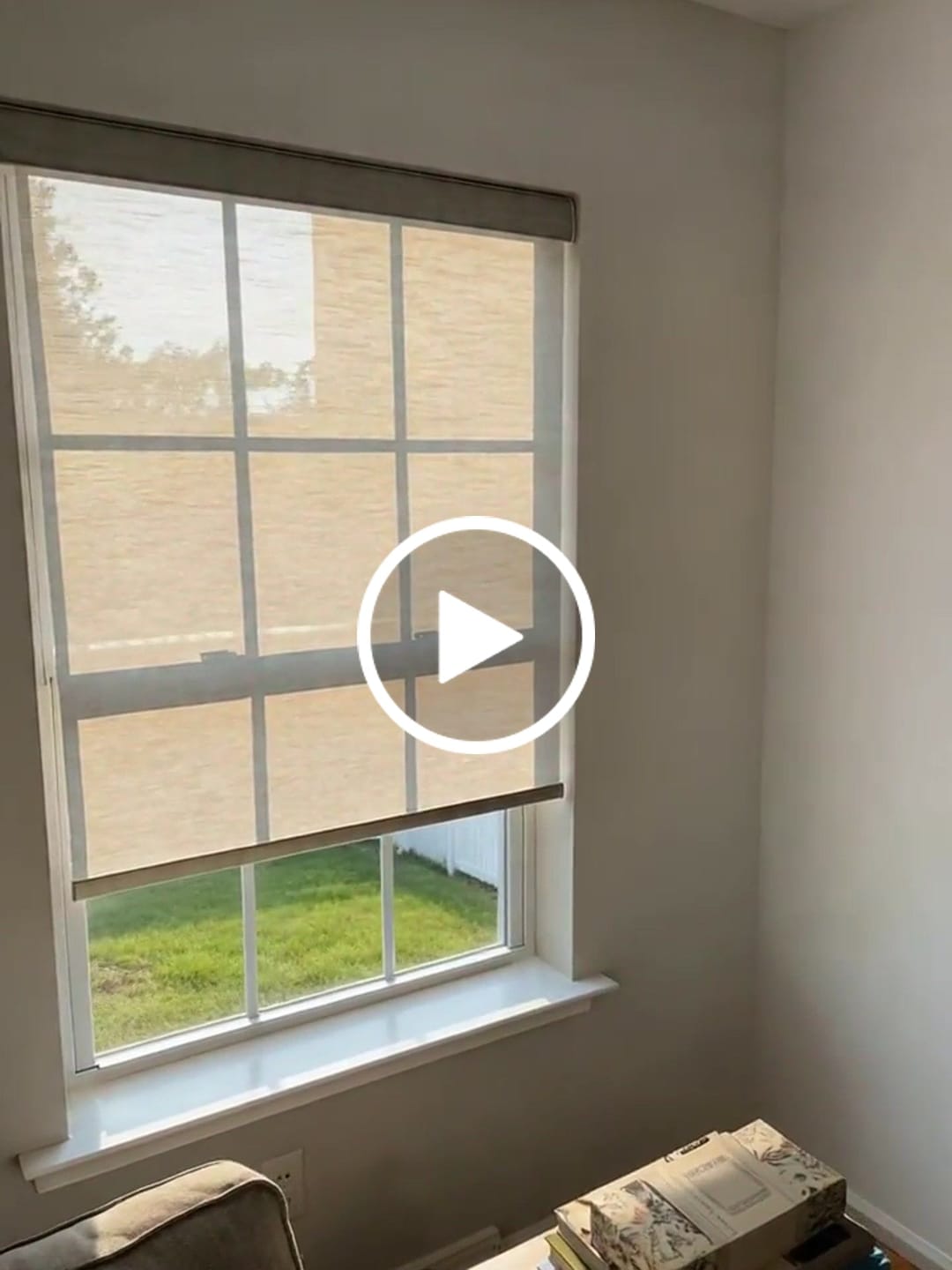 Customer video review of Smart Motorized Light Filtering Sheer Roller Shades Translucent Vision