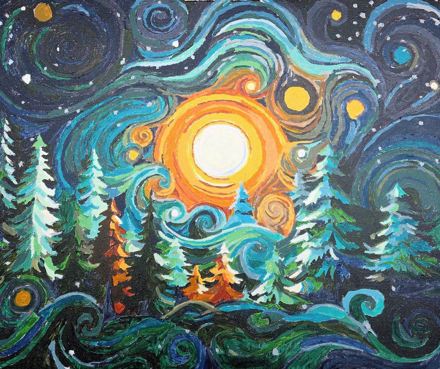 Customer photo review of Evergreen Snow Wonderland
