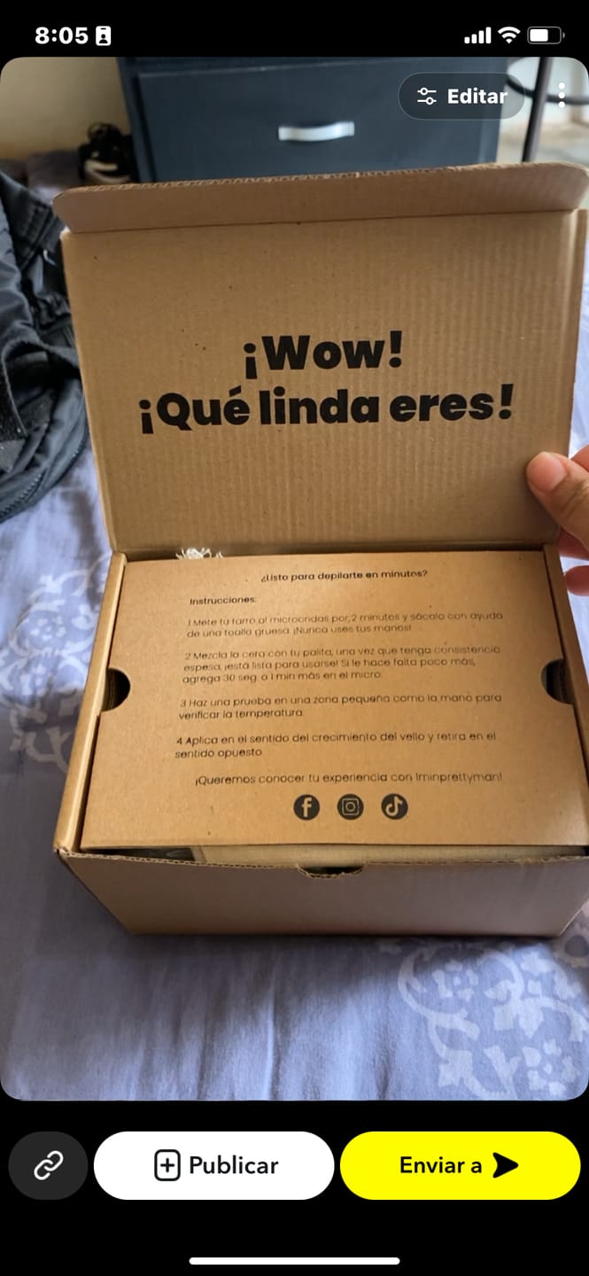 Customer photo review of Kit de zona íntima con envío gratis mx