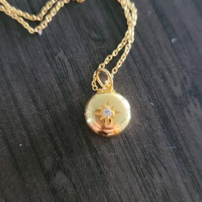 Customer photo review of Custom Photo Locket Necklace