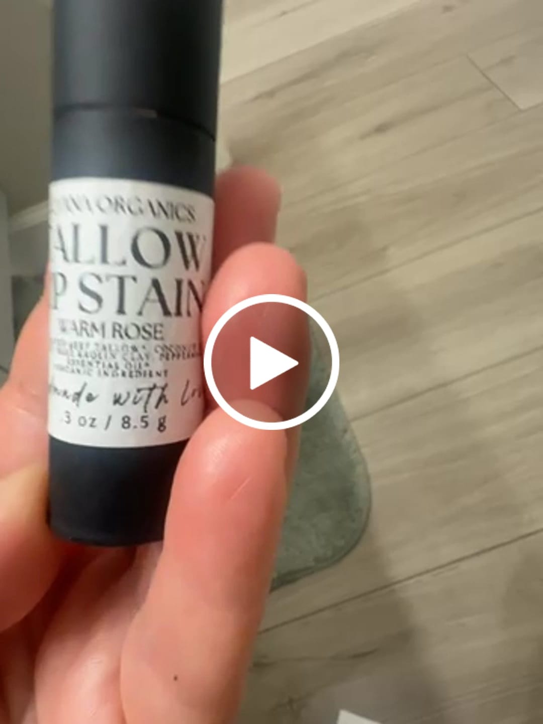 Customer video review of Tinted Tallow Lip Stain