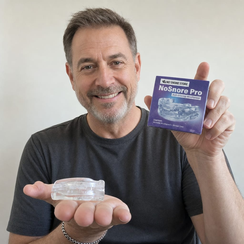 Customer photo review of NoSnore Pro™ Anti-Snoring Mouthpiece