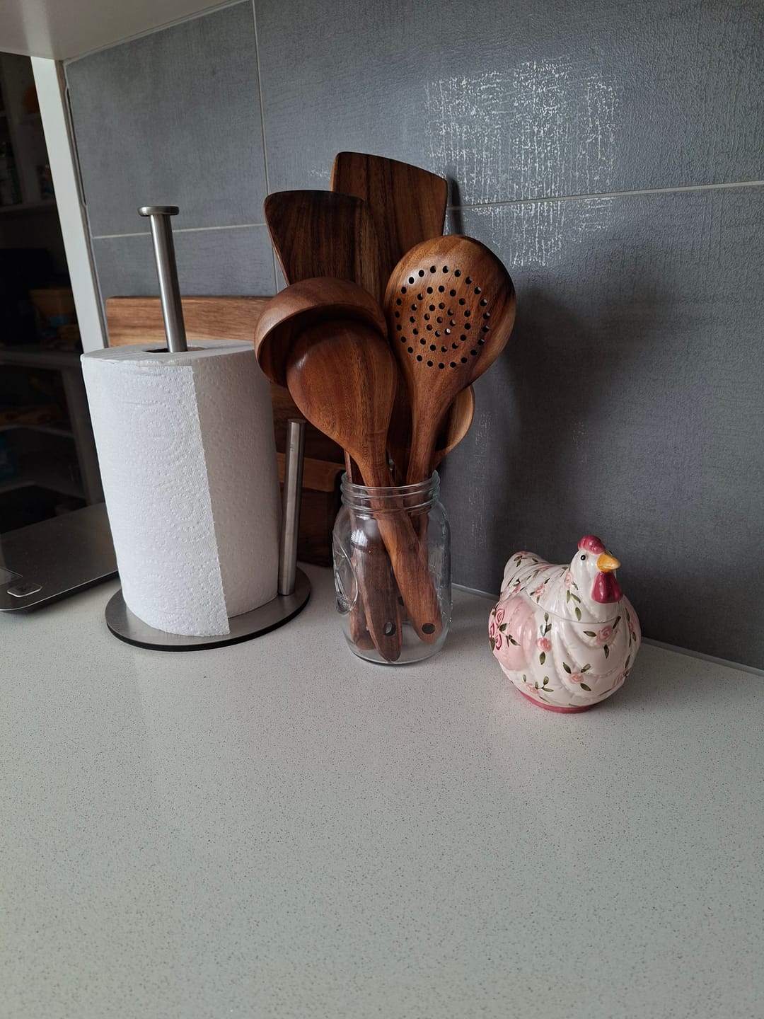 Customer photo review of Pure Pantry™️ - Natural Teak Wooden Utensil Set - 50% OFF