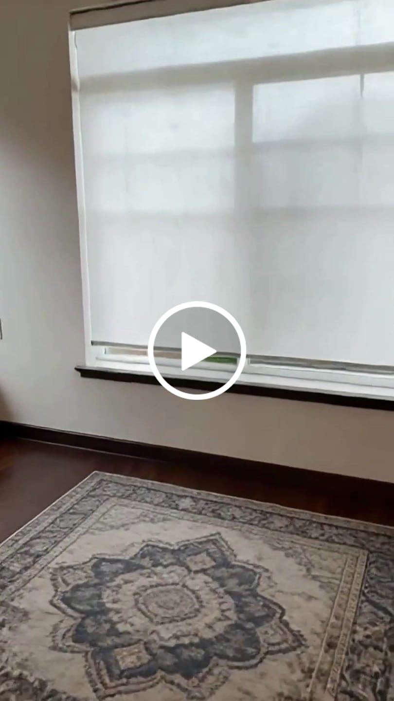 Customer video review of Smart Motorized Light Filtering Roller Shades 70% Blackout Linen Translucent