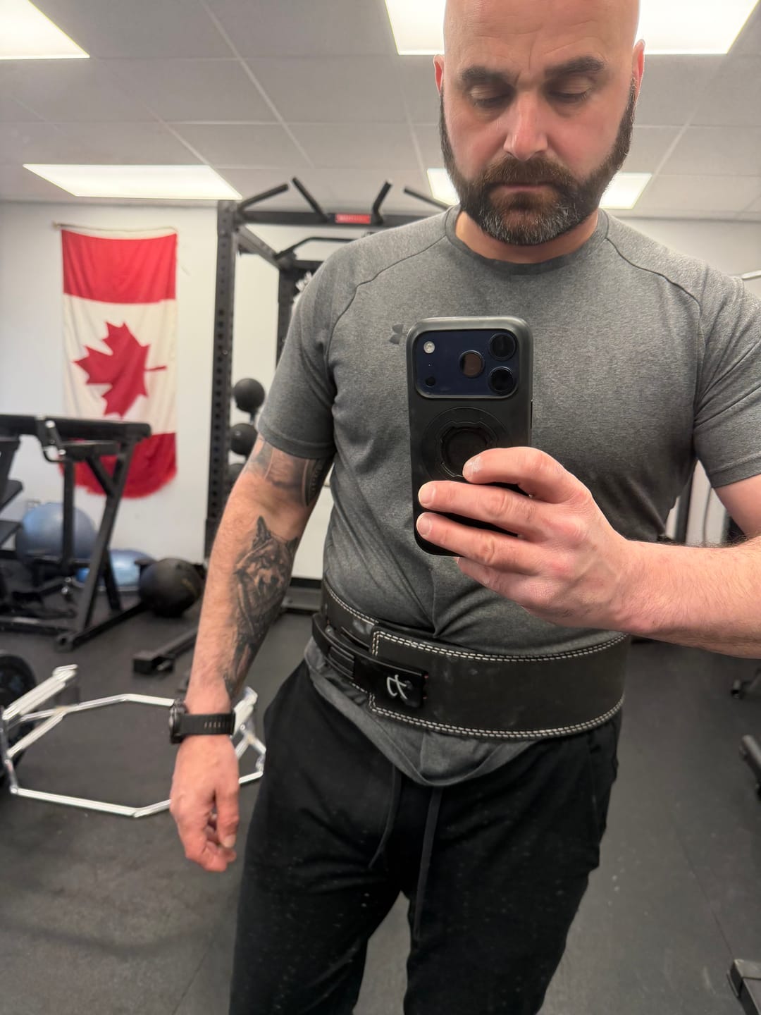 Customer photo review of 10MM Lever Belt - Black