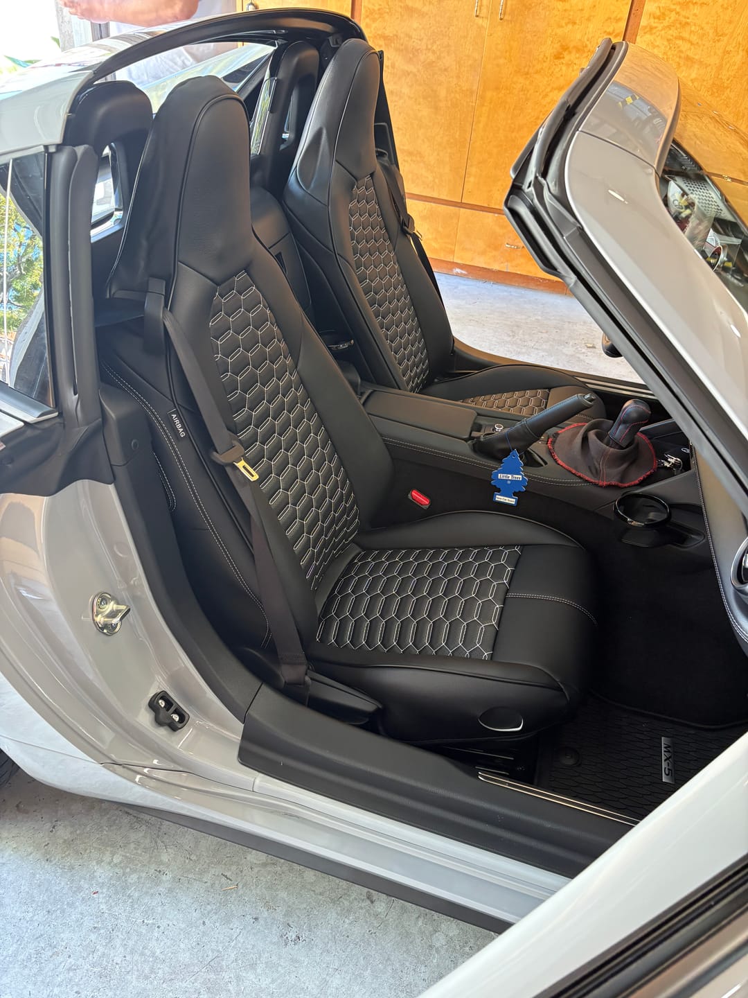 Customer photo review of 2016-25 Mazda Miata MX-5 Leather Seat Covers