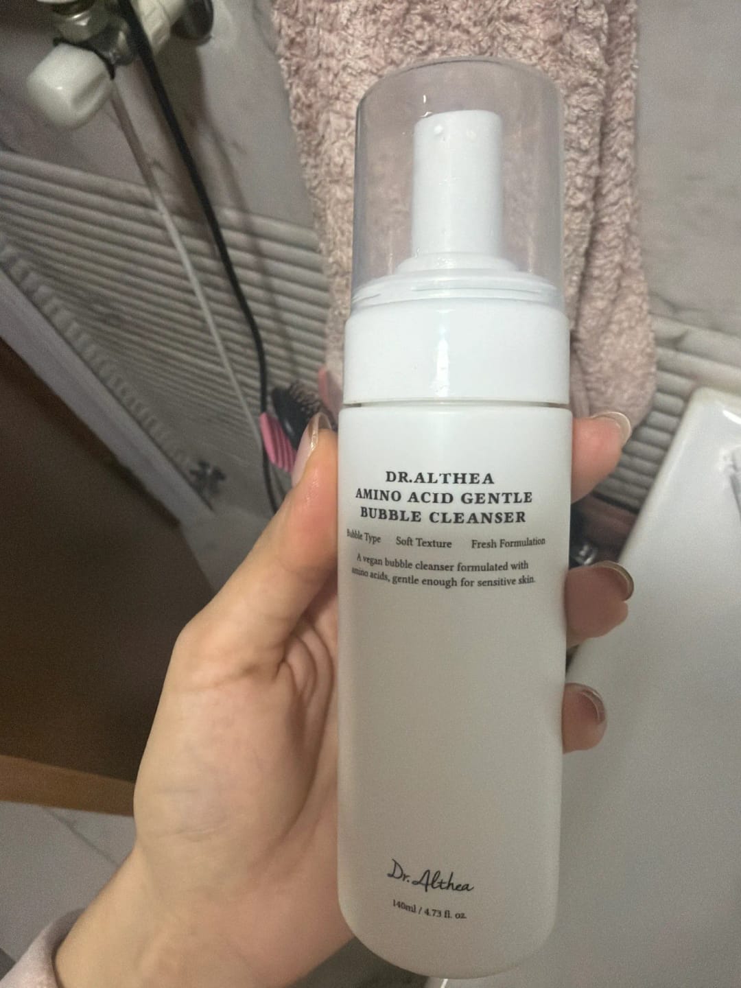 Customer photo review of Maigas putiņas ar aminoskābēm Dr. Althea Pro Lab Amino Acid Gentle Bubble Cleanser