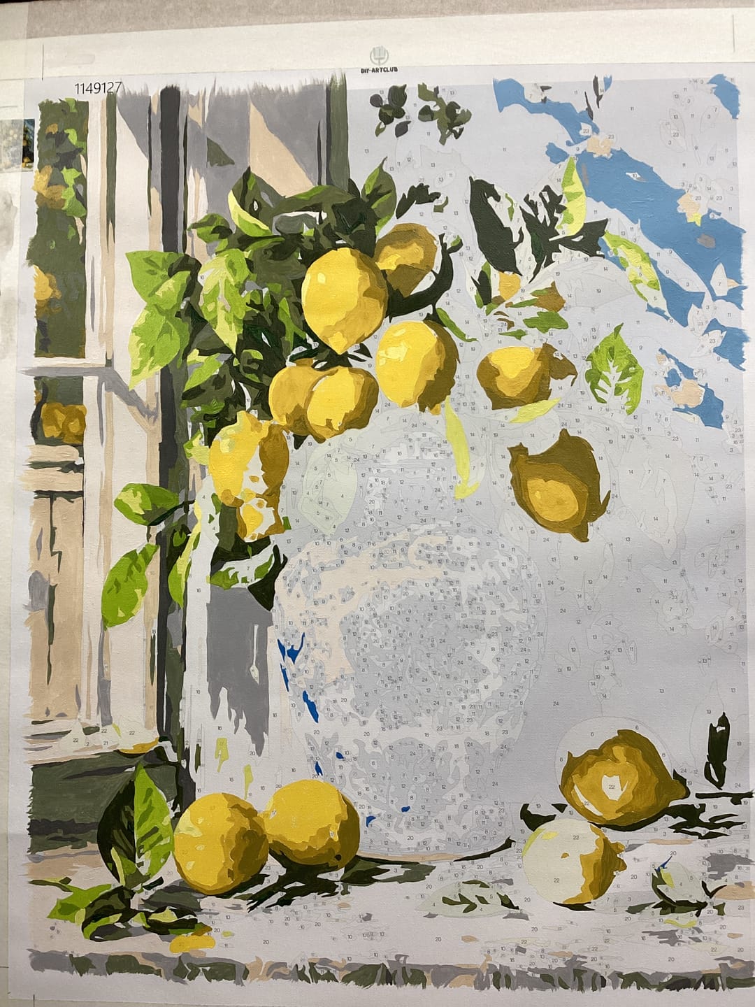 Customer photo review of Lemon bouquet | Paint by Number