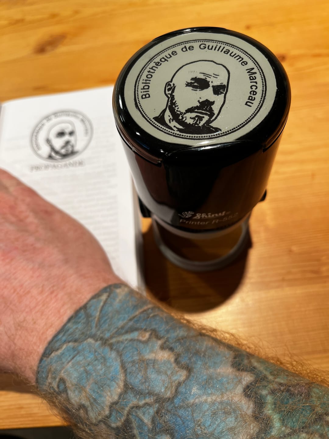 Customer photo review of Face Stamp - Self-Inking Stamp﹘CA