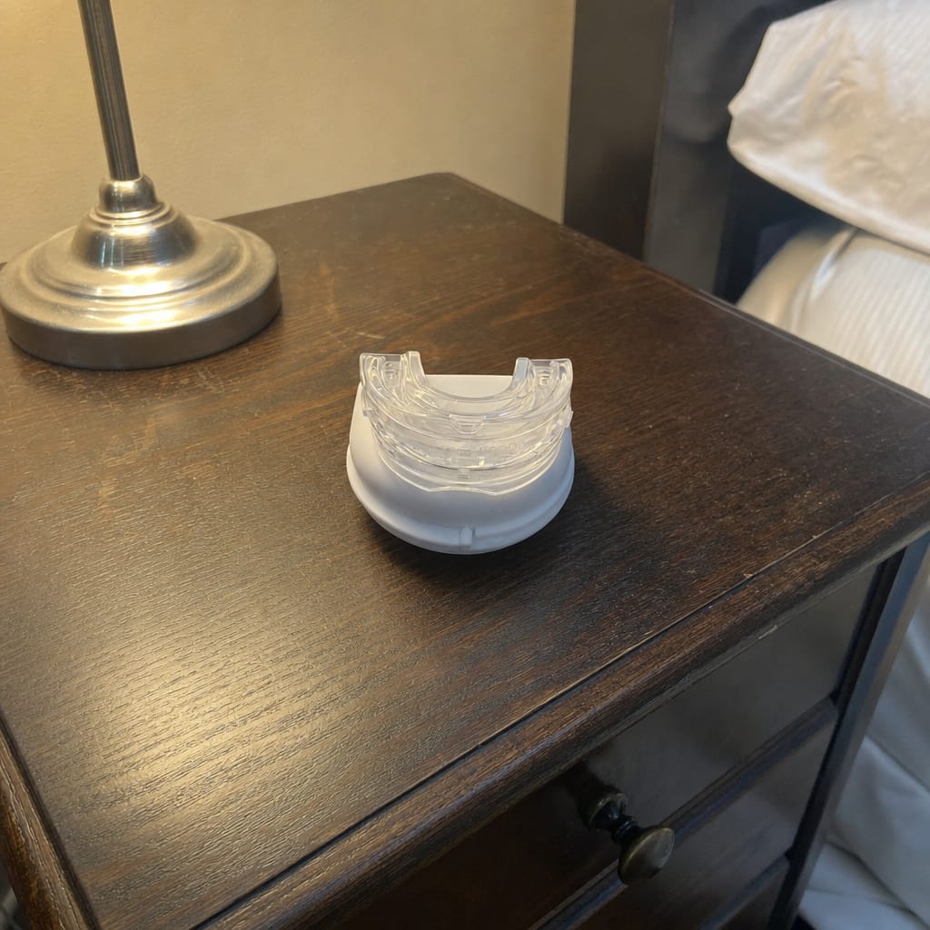 Customer photo review of NoSnore Pro™ Anti-Snoring Mouthpiece
