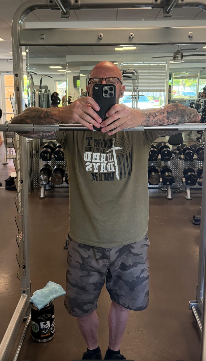 Customer photo review of For God And Country Tee