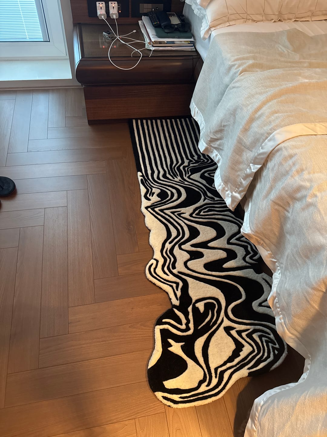 Customer photo review of Ink Melt Rug | HandTufted Custom Rug