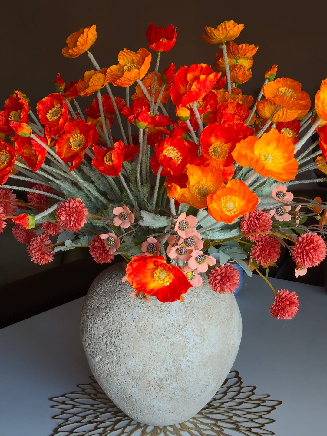 Customer photo review of Coquelicots - Orange clair (10 tiges)