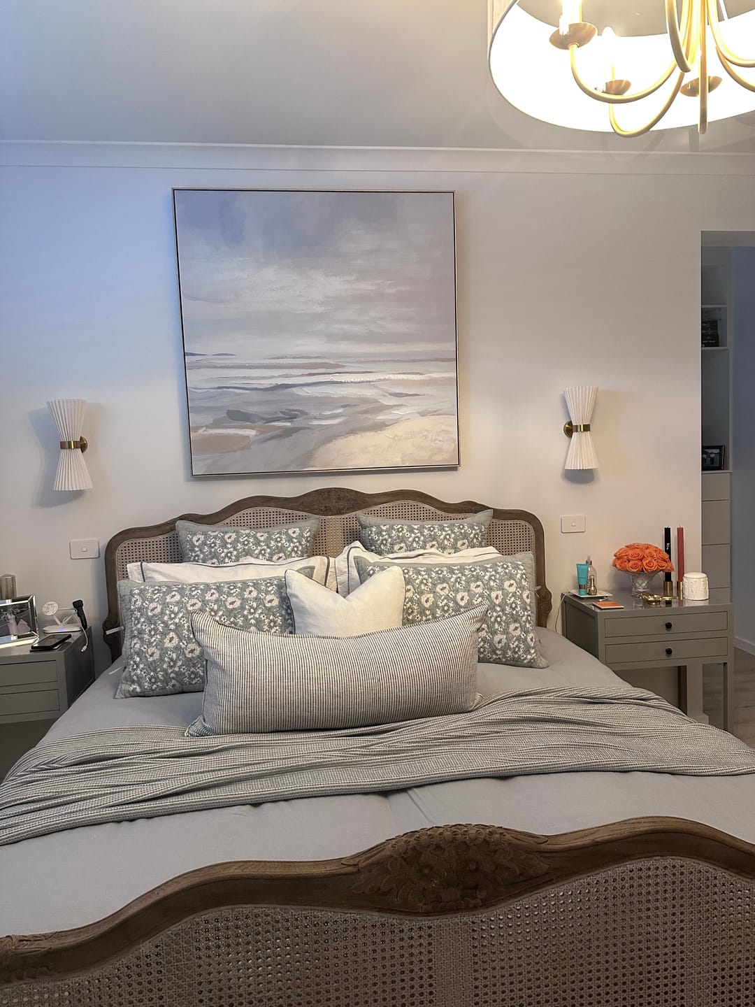 Customer photo review of Tranquil Seashore Canvas In Antique Silver Frame
