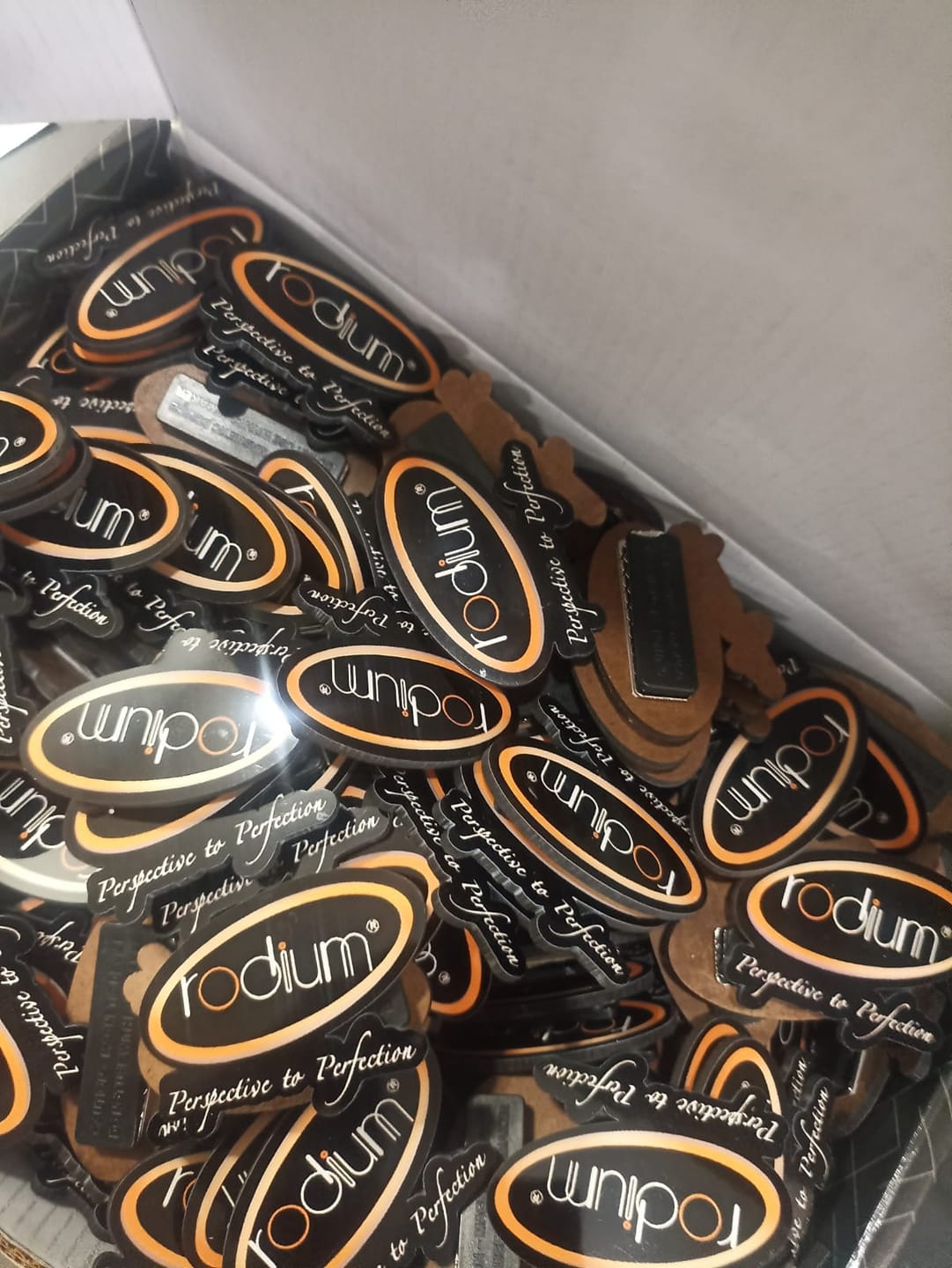 Customer photo review of Customized Magnetic Badge | Wear Your Brand | PrintMine.in