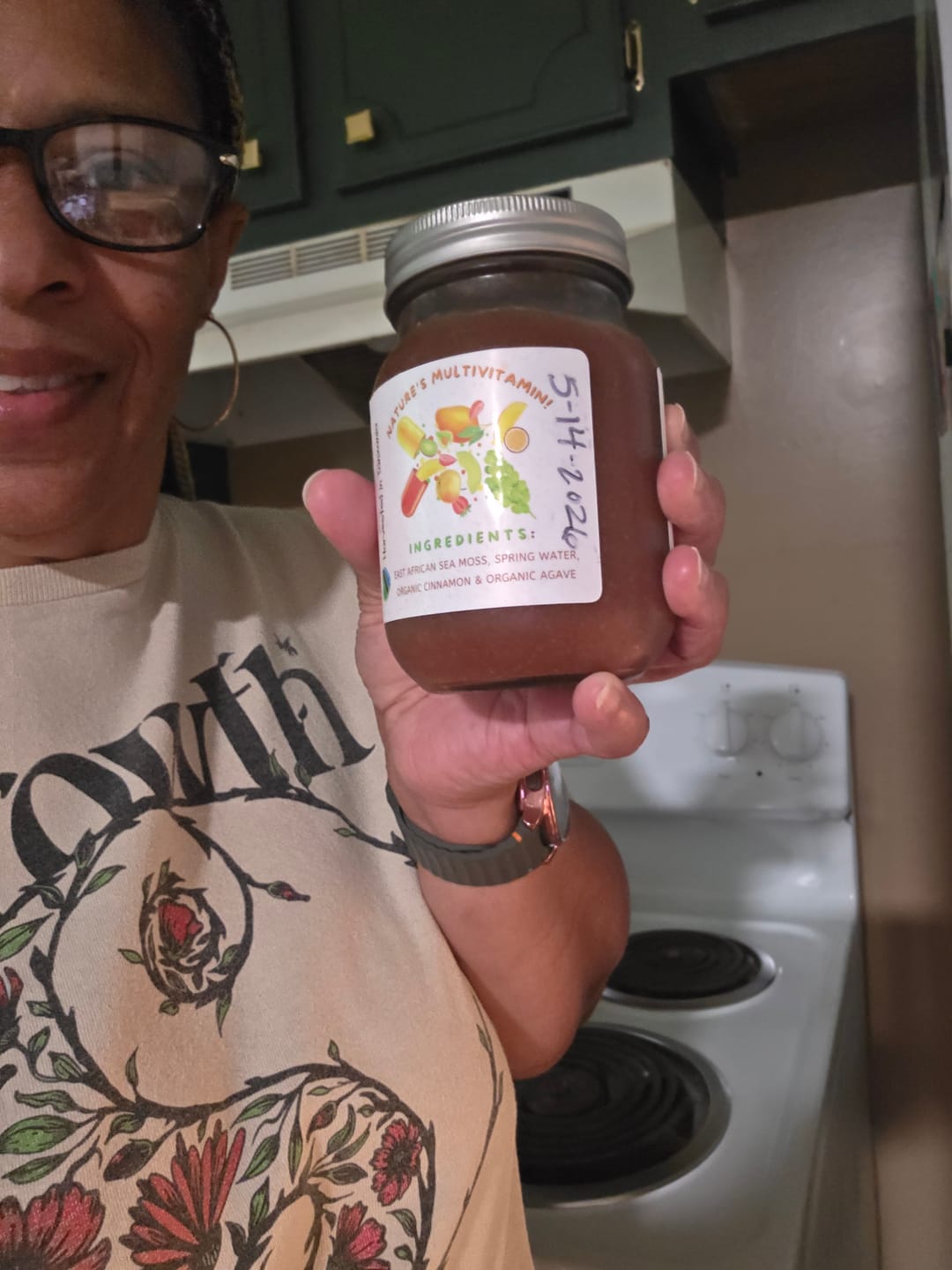 Customer photo review of CINNA-MOSS East African Sea Moss Gel (flavored)