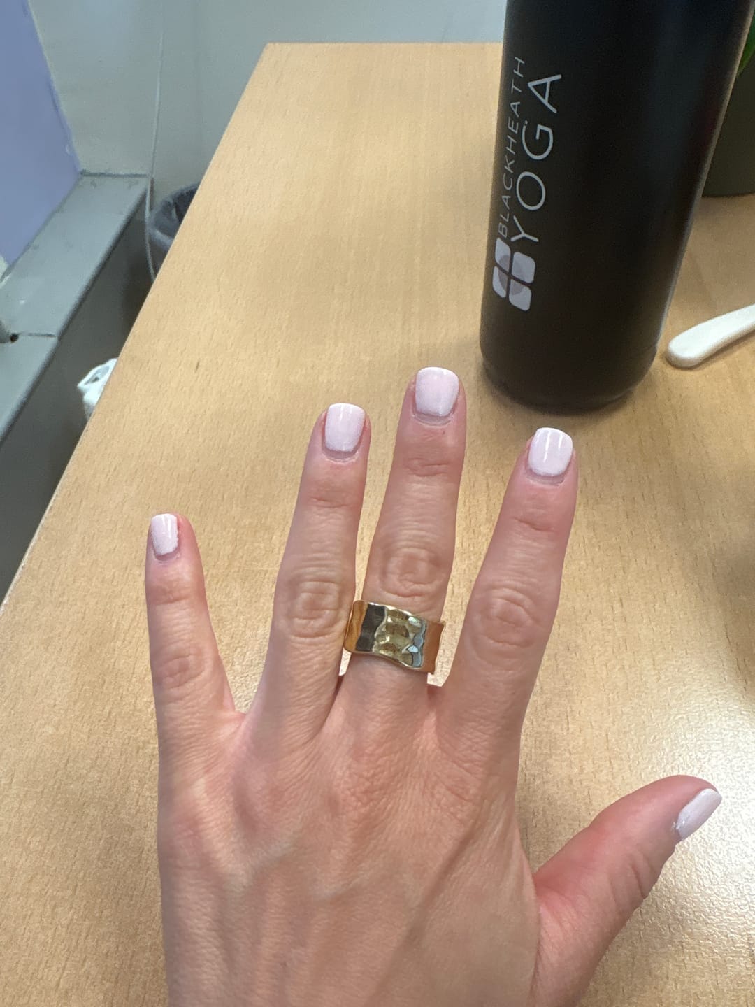 Customer photo review of Textured Band Ring