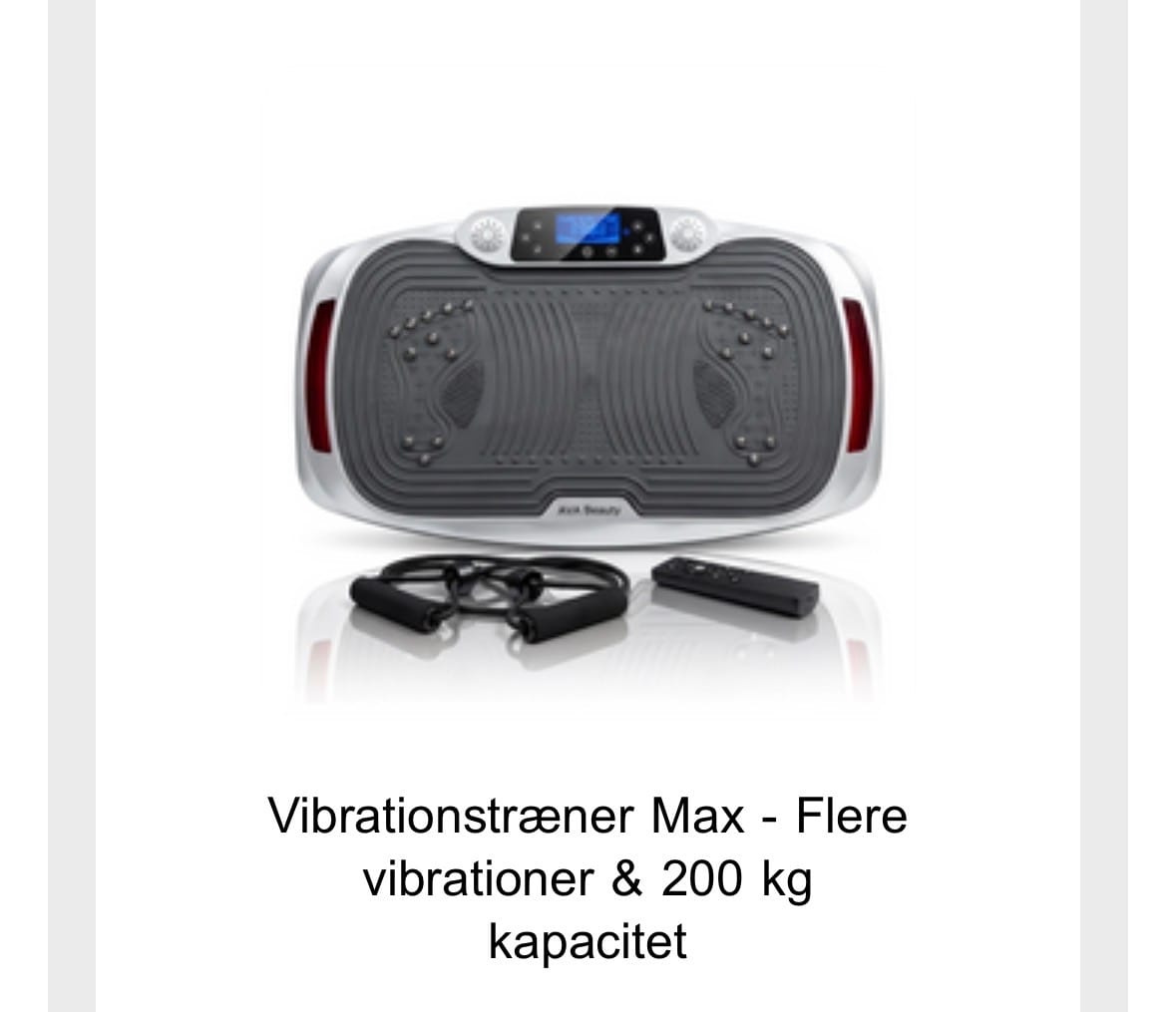 Customer photo review of Vibrationstræner Max - Flere vibrationer & 200 kg kapacitet