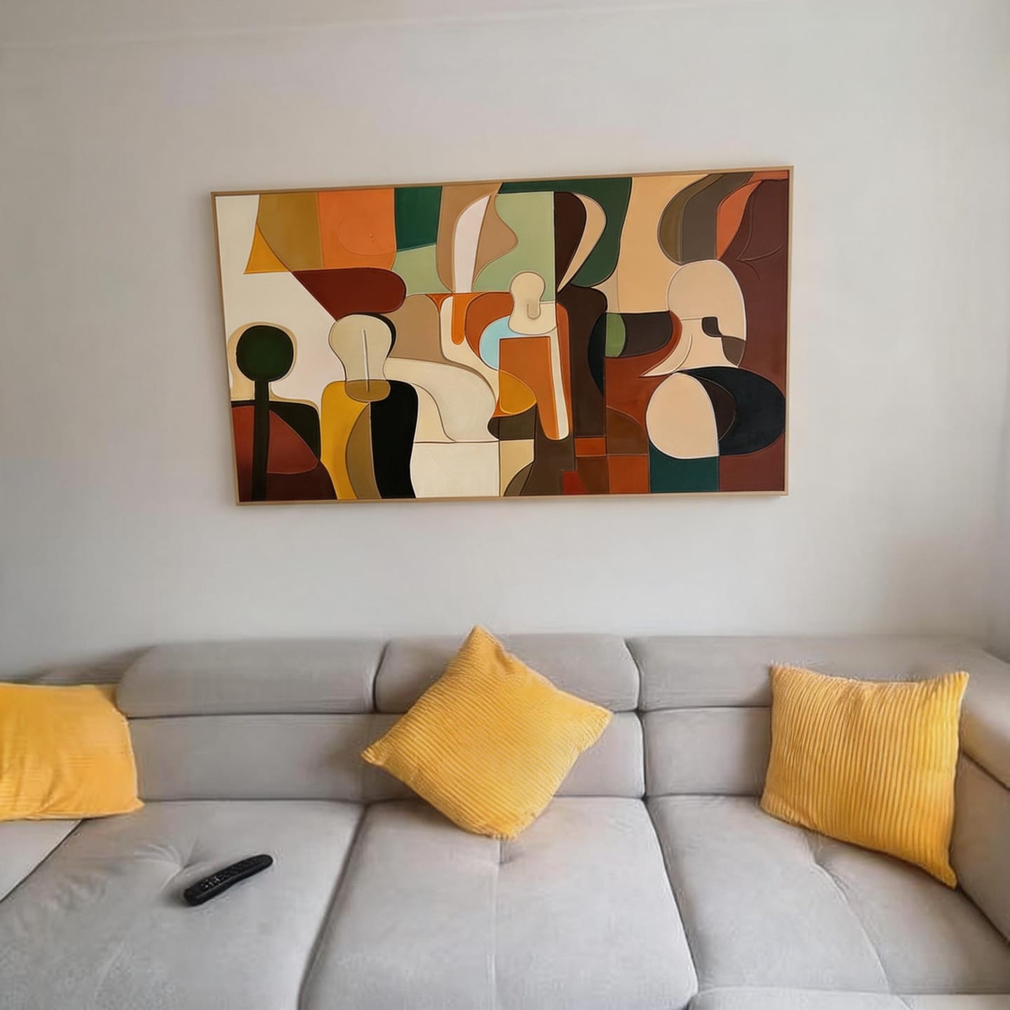 Customer photo review of Abstract Canvas Wall Art #AP292