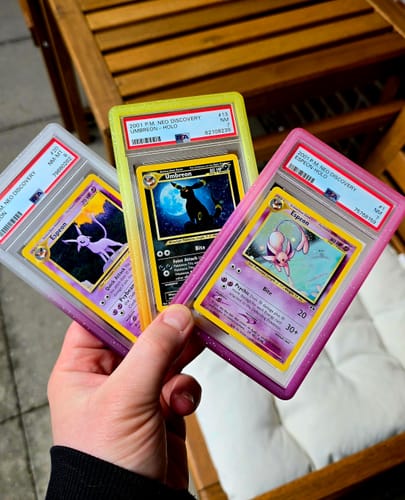 Customer photo review of Cosmic Pink - Graded Card Bumper