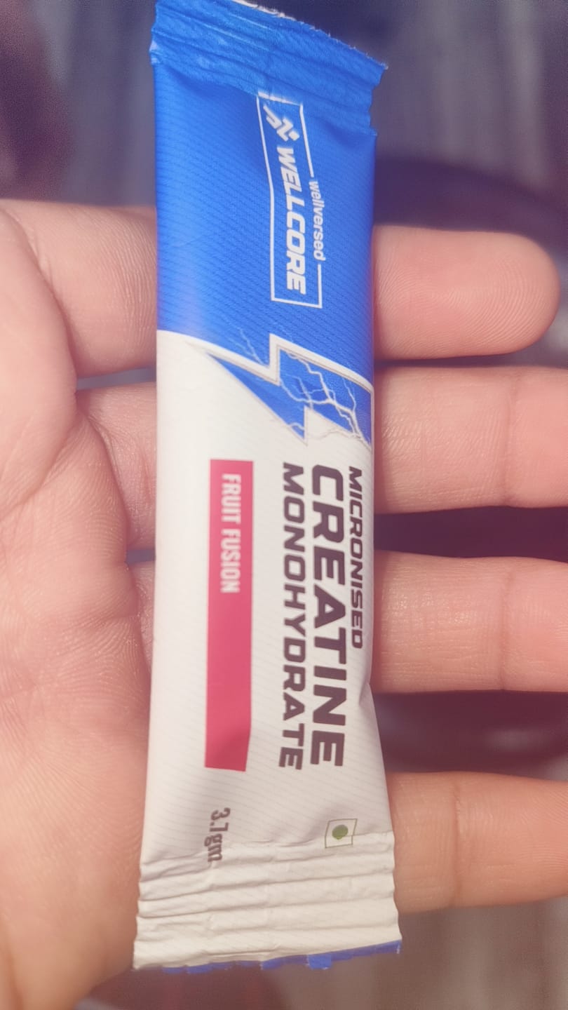 Customer photo review of Wellcore - Pure Micronised Creatine Monohydrate | Fruit Fusion (6 Sachets)