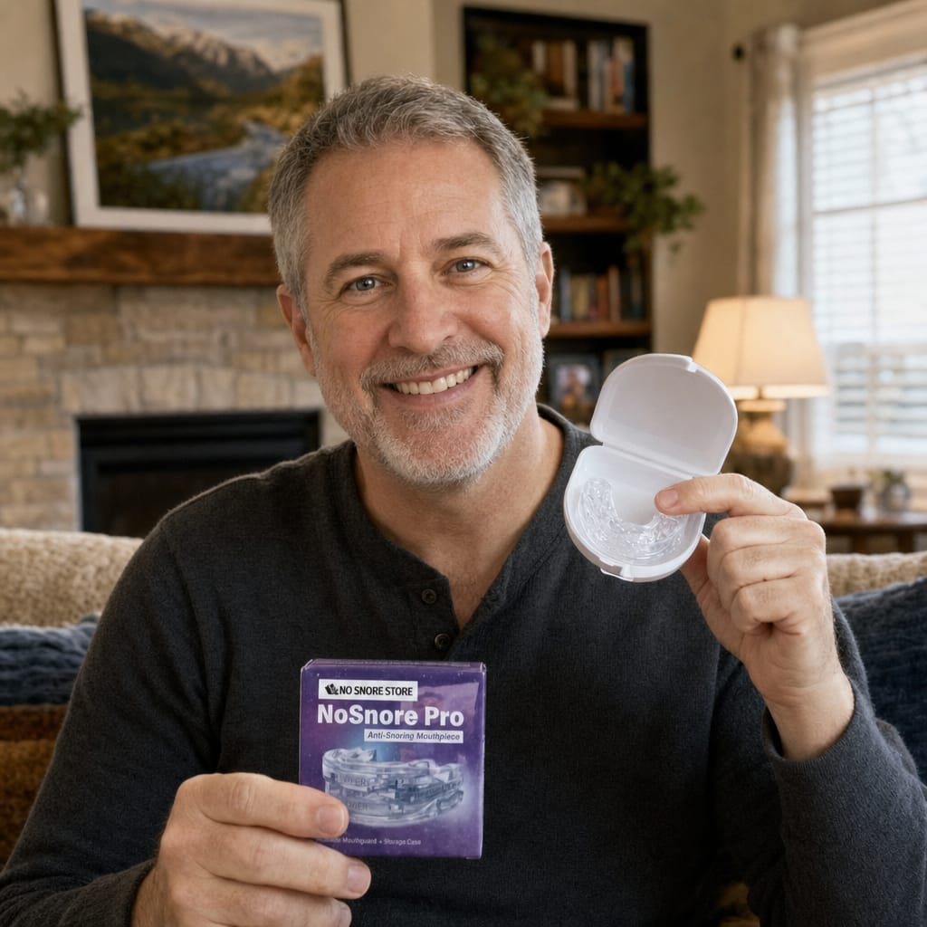 Customer photo review of NoSnore Pro™ Anti-Snoring Mouthpiece