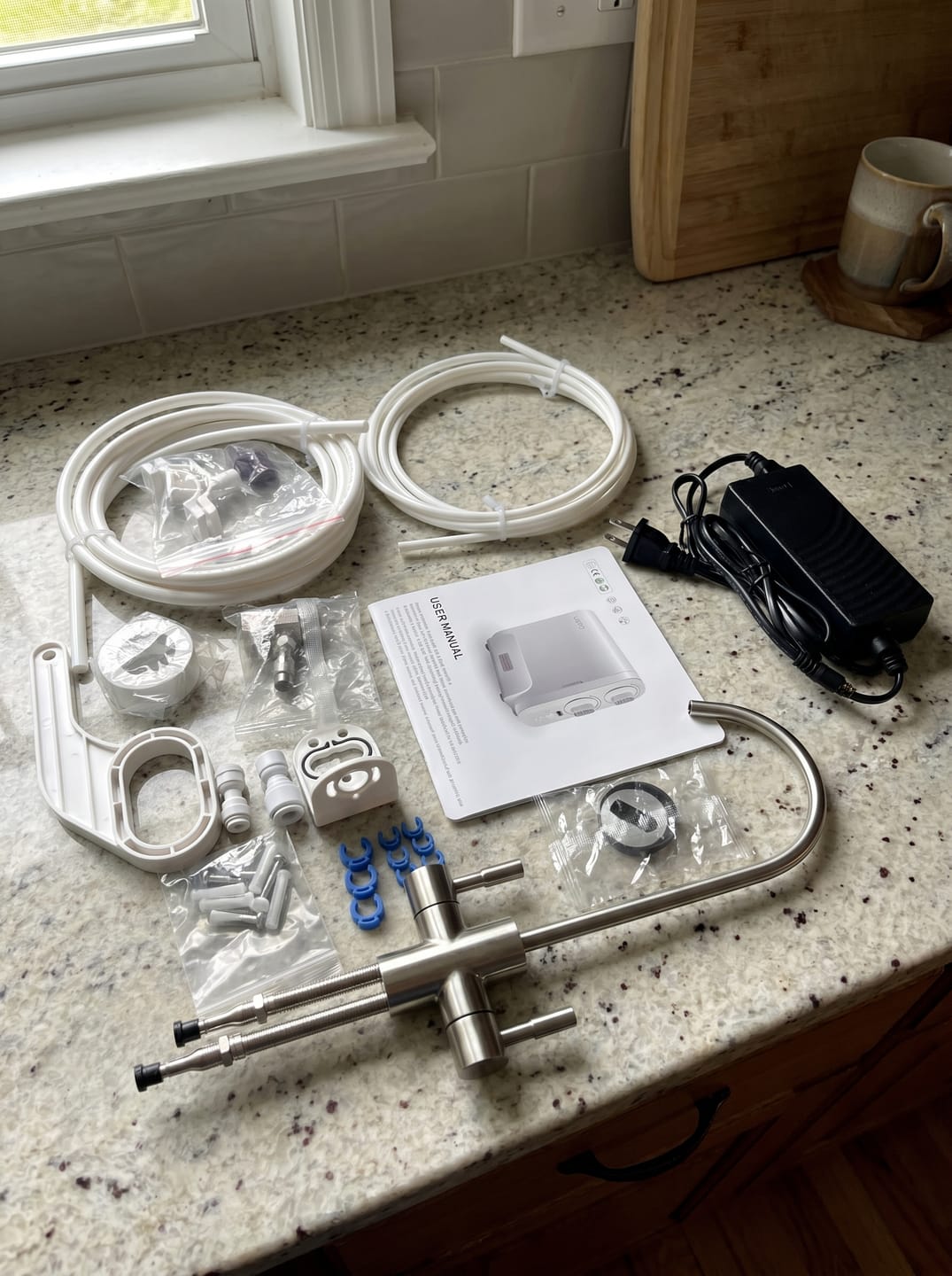Customer photo review of Under Sink RO System 600 GPD Direct Flow TDS Display