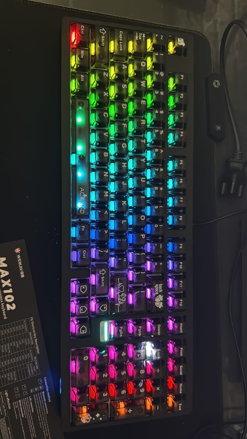 Customer photo review of WEIKAV Max102 Alüminyum Mekanik Klavye