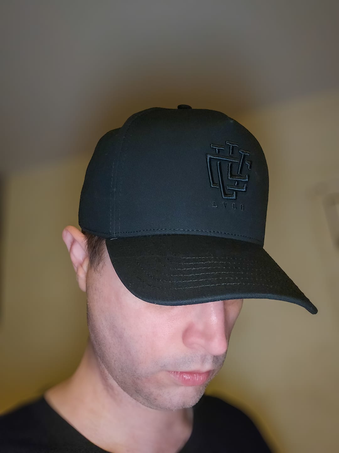 Customer photo review of LVCO "Blk on Blk" A-Frame Snapback