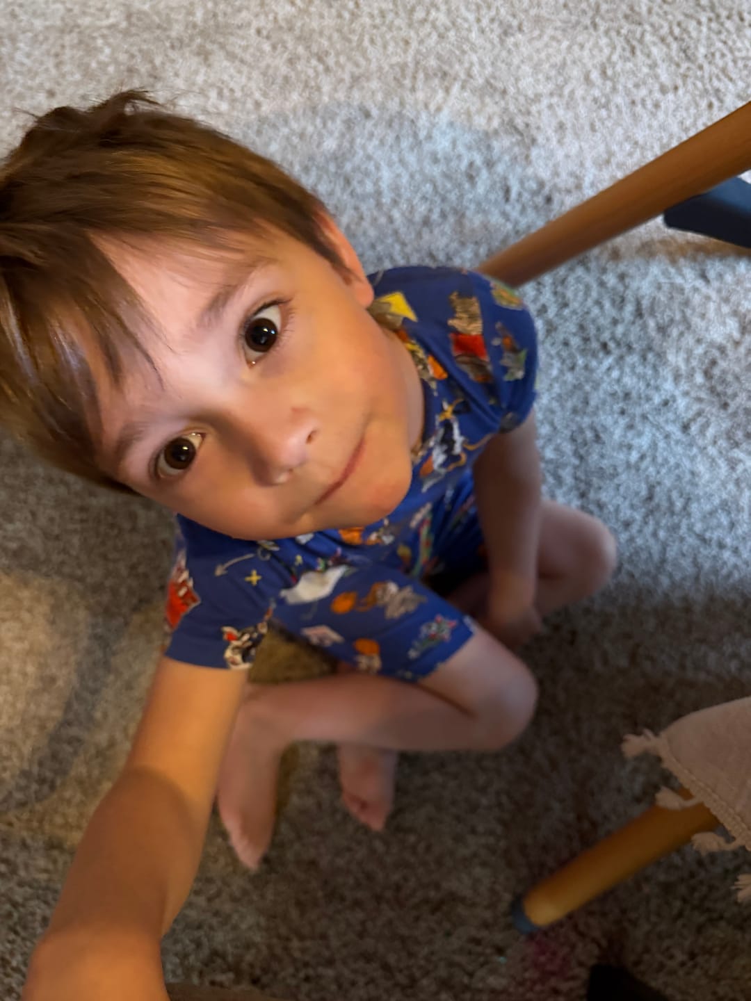 Customer photo review of Space Jam Bamboo Kids Pajama Short Set