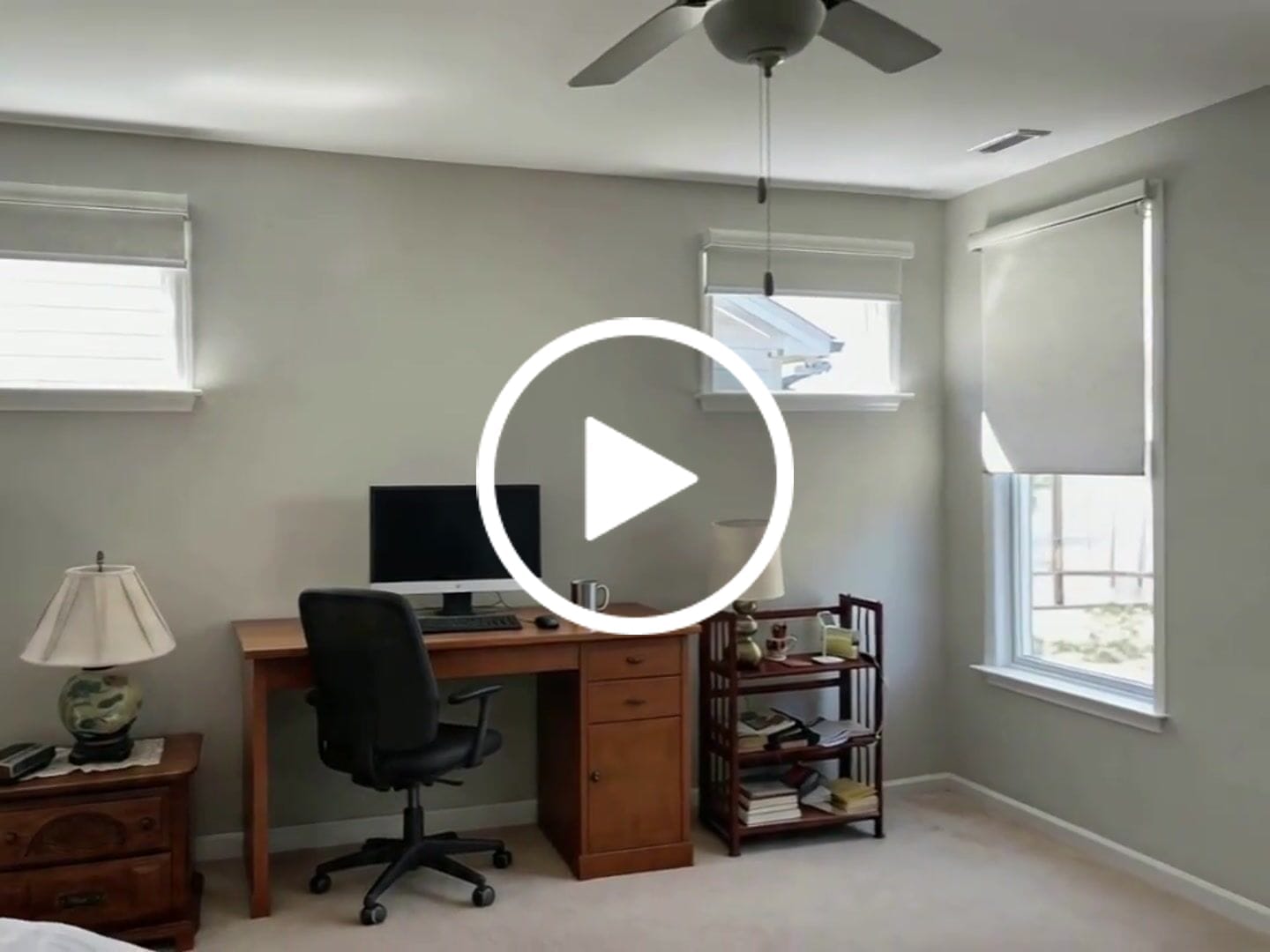 Customer video review of Smart Motorized Roller Shades 100% Blackout Essential
