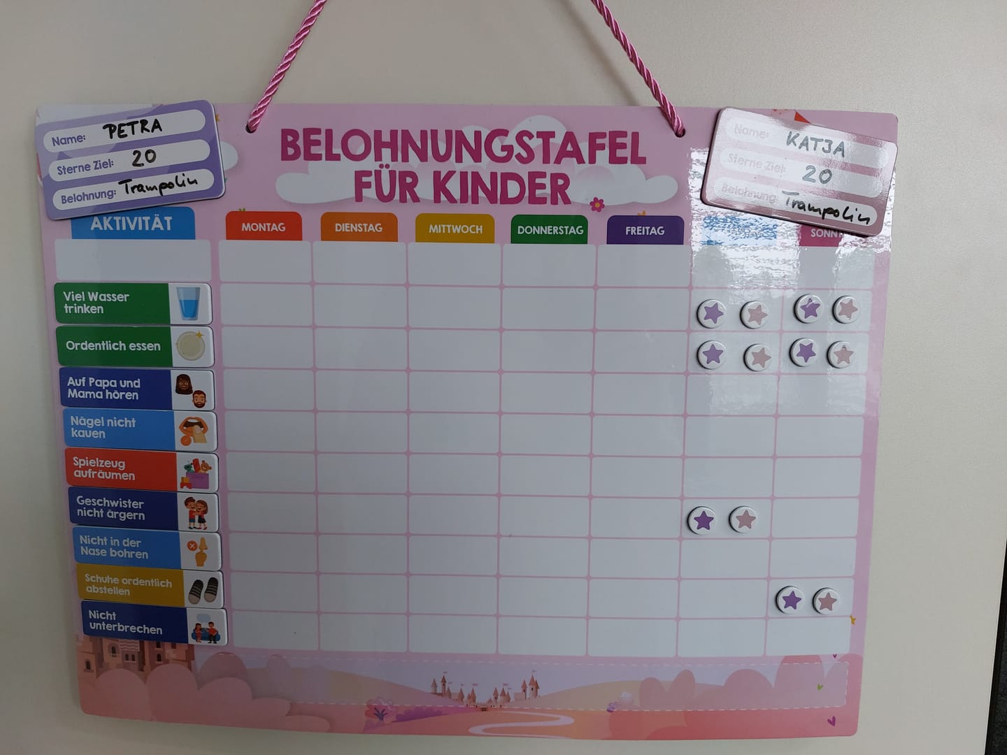 Customer photo review of Edubini Belohnungstafel® für Kinder