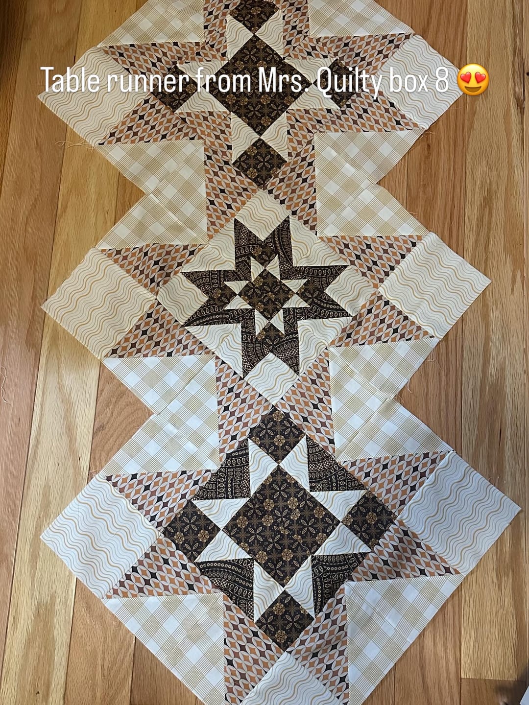 Customer photo review of Mrs Quilty Subscription Box