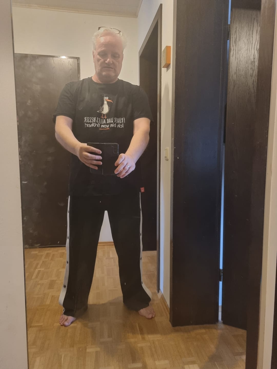 Customer photo review of Früher war Alles besser! · Unisex Premium Bio T-Shirt