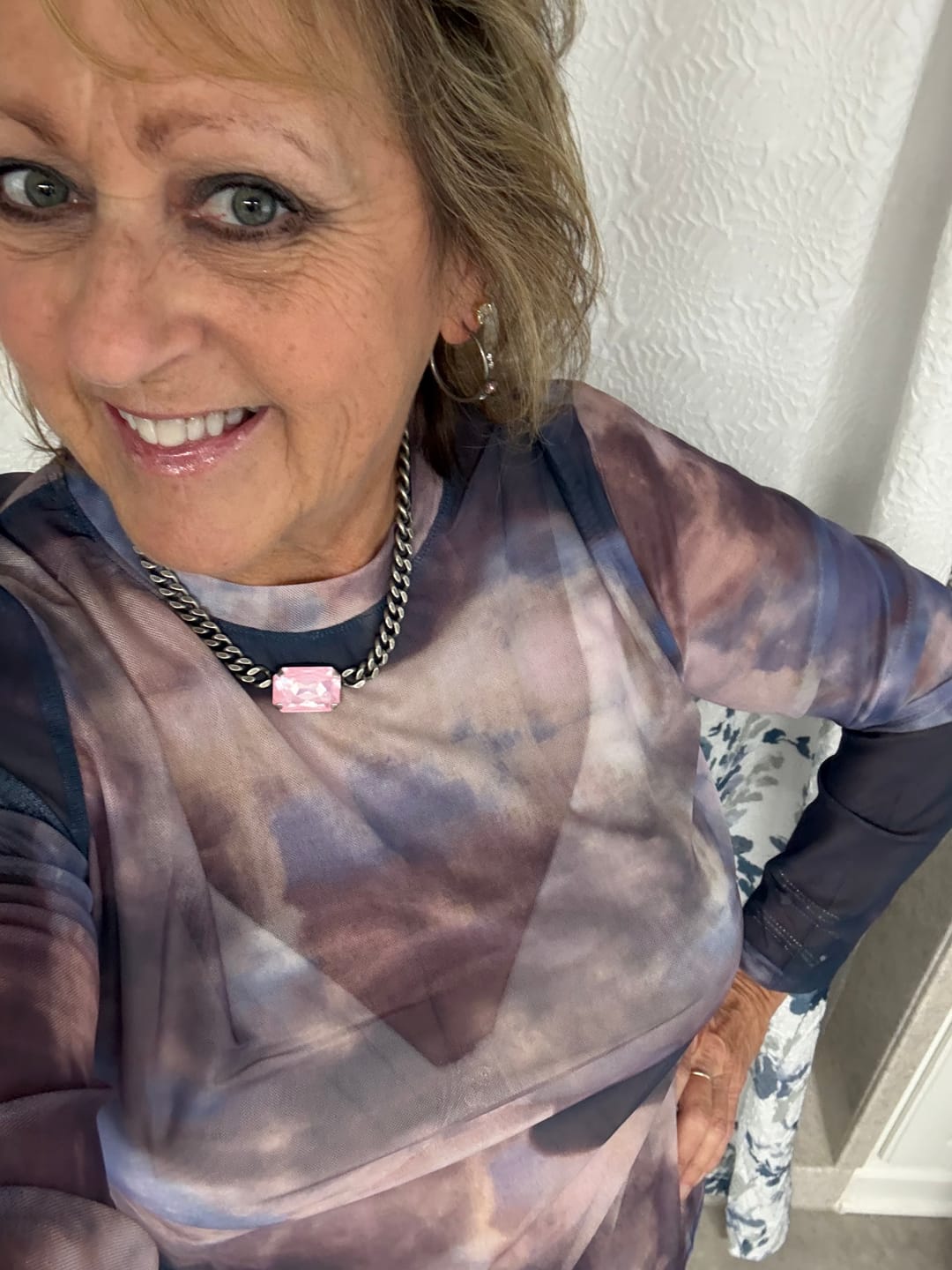 Customer photo review of Cloud Nine Mesh Top - Reg & Curvy