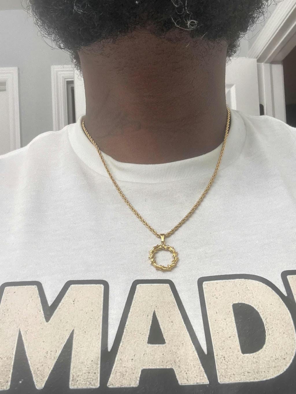 Customer photo review of Crown Of Thorns Pendant