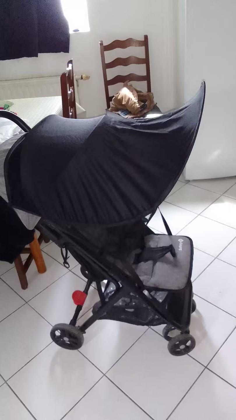 Customer photo review of Sonnenschutz Kinderwagen | Kühler Schatten unterwegs