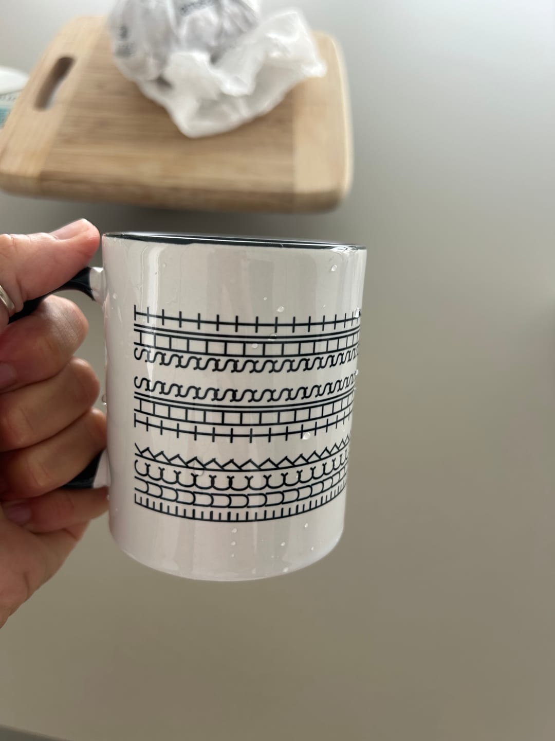 Customer photo review of Hidden Message Mug