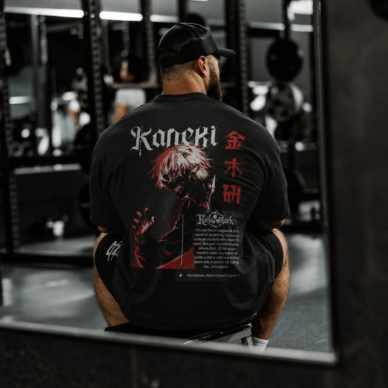 Customer photo review of Ken Kaneki Kurse Mark Tee