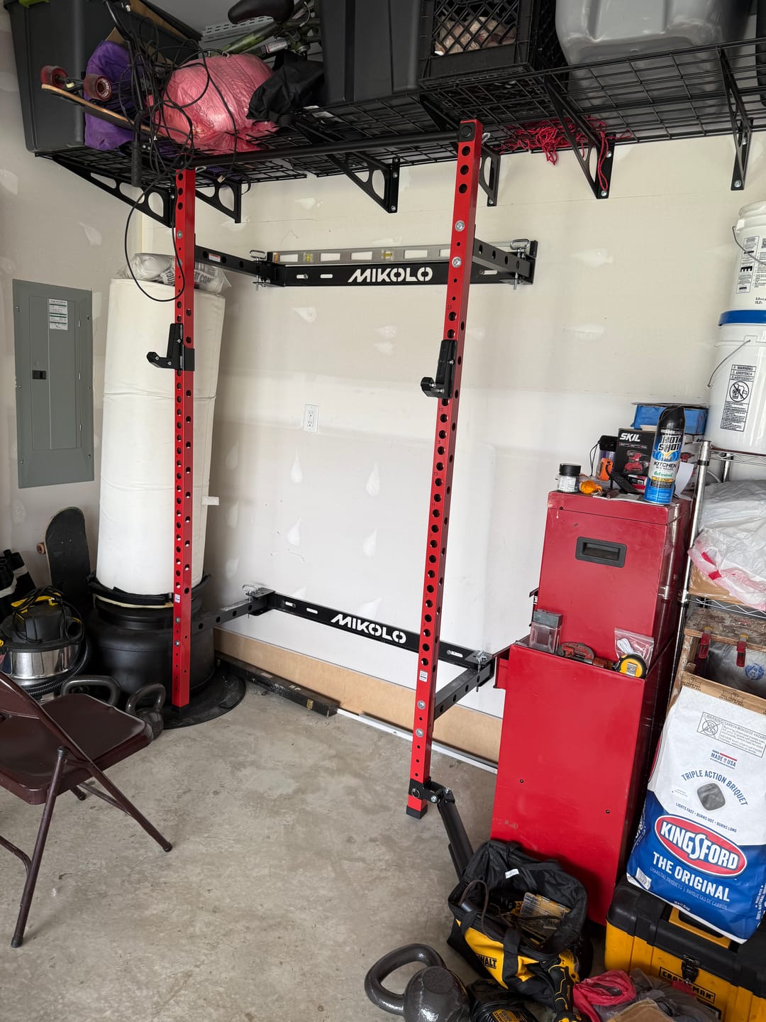 Customer photo review of FOLDGYM™ Wall-Mount Space Saving Pack