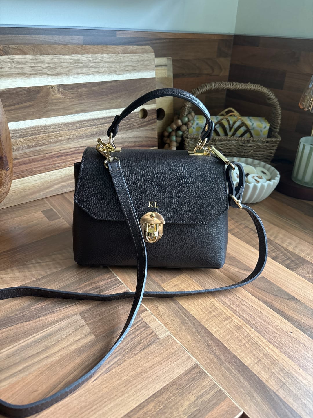 Customer photo review of The Lucinda Top Handle Bag